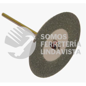 2148 DISCO DE DIAMANTE RIN CONTINUO CON VASTAGO ELECTRODEPOSITADO (1-1/2"X0 012"X1/8") AUSTRODIAM AUSTROMEX