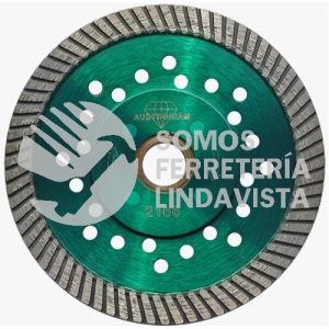2166 DISCO DE DIAMANTE VERDE TURBO GRANITO (4-1/2"X0 085"X7/8") AUSTRODIAM AUSTROMEX