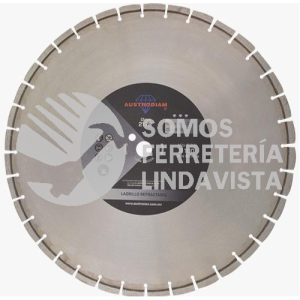 2178 DISCO DE DIAMANTE NEGRO SEGMENTADO REFLACTARIO (20"X9/64"X1") AUSTRODIAM AUSTROMEX