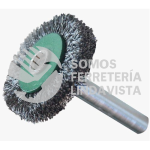 2193 CEPILLO CIRCULAR DE ALAMBRE ONDULADO CON VASTAGO 1-1/8"X1/4"X1/4" TENAZIT