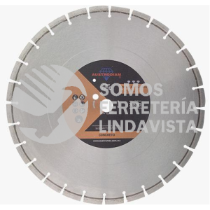 2210 DISCO DE DIAMANTE NARANJA SEGMENTADO CORTE DE CONCRETO CURADO (16"X1/8"X1") AUSTRODIAM AUSTROMEX