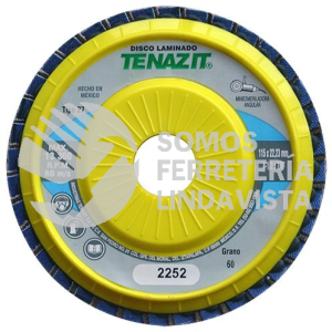 2252 DISCO LAMINADO ZIRCONIO+CERAMICO GRANO 60 4-1/2X7/8 TENAZIT