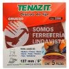 2256 DISCO DE LIJA AUTOADHERIBLE ANTIESTATICO GRANO GRUESO 5 TENAZIT