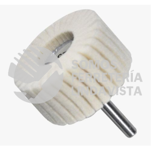 2301 RUEDA FLAP DE FELPA CON VASTAGO 2"X1"X1/4" TENAZIT