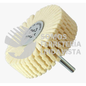 2302 RUEDA FLAP DE FELPA CON VASTAGO 3"X1"X1/4" TENAZIT