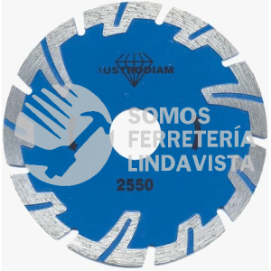 2550 DISCO DE DIAMANTE AZUL TURBO USO GENERAL (4-1/2"X0 087"X7/8") AUSTRODIAM AUSTROMEX