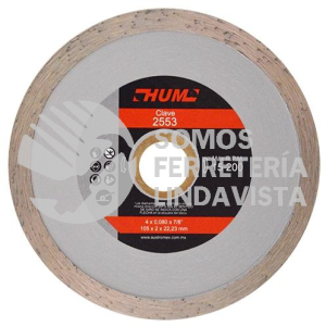 2553 DISCO DE DIAMANTE RIN CONTINUO HUM (4"X0 080"X7/8") AUSTRODIAM AUSTROMEX