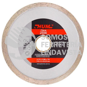 2556 DISCO DE DIAMANTE RIN CONTINUO HUM (4-1/2"X0 080"X7/8") AUSTRODIAM AUSTROMEX