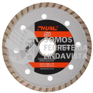 2557 DISCO DE DIAMANTE TURBO 115X2 0X22 23 HUM AUSTROMEX