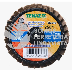 2581 MINI DISCO LAMINADO DE GRANO CERAMICO 60 T27 LAM 50MM CER-60 TENAZIT