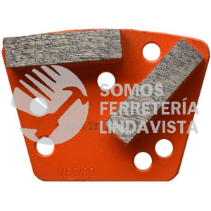 2642 SEGMENTOS DE DIAMANTE PULIDO DE CONCRETO GRANO 60/80 (2-7/8/2"X2") AUSTRODIAM AUSTROMEX