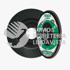 2710 DISCO LAMINADO PARA DESBASTE DE PIEDRA CALSICA GRANO 36 (4-1/2"X7/8") TENAZIT
