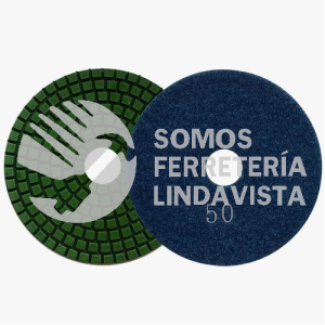 2760 PAD DE DIAMANTE PARA PULIDO COLOR AZUL MARINO GRANO 50 (4") AUSTRODIAM AUSTROMEX