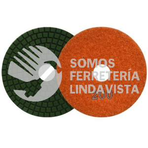 2762 PAD DE DIAMANTE PARA PULIDO COLOR NARANJA GRANO 200 (4") AUSTRODIAM AUSTROMEX