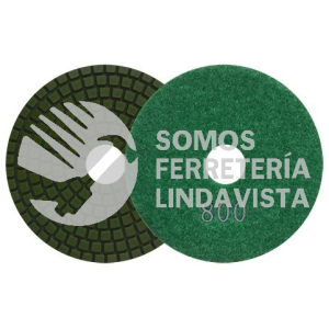 2764 PAD DE DIAMANTE PARA PULIDO COLOR VERDE GRANO 800 (4") AUSTRODIAM AUSTROMEX