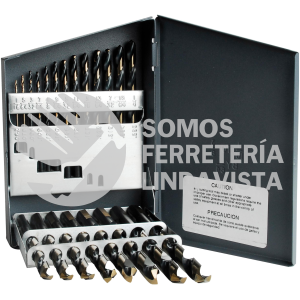 H5121 JUEGO DE 21 BROCAS PREMIUM DE ACERO DE ALTA VELOCIDAD ZANCO 3 PLANOS URREA