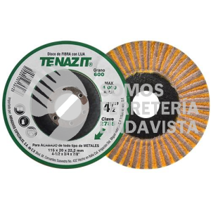 2785 DISCO DE FIBRA CON LIJA DE ALO PIRAMIDAL GRANO 600 T27 FP (4-1/2X3/4X7/8) TENAZIT