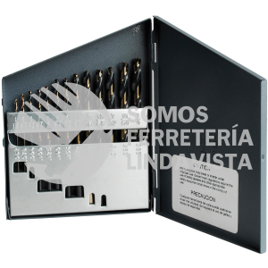 H5113 JUEGO DE 13 BROCAS PREMIUM DE ACERO DE ALTA VELOCIDAD ZANCO 3 PLANOS URREA
