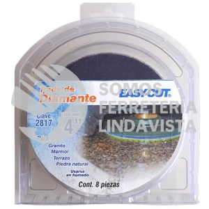2817 PAQUETE DE 8 PADS DE DIAMANTE PULIDO EN HUMEDO EASY-CUT (4") AUSTRODIAM AUSTROMEX