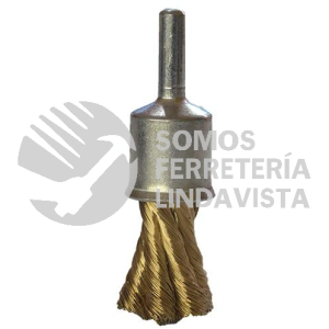 2822 CEPILLO TRENZADO CON VASTAGO DE ACERO LATONADO (3/4X0 010X1/4) TENAZIT