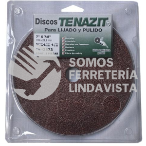 2833 PAQUETE DE FIBRODISCOS DE OXIDO DE ALUMINIO GRANOS 36/50/80 CON 3 PZAS (7X7/8) TENAZIT