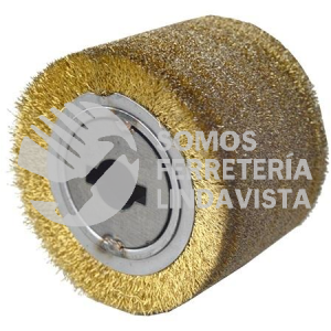 2840 CEPILLO TIPO RODILLO DE ALAMBRE ONDULADO LATONADO (4X2-3/4X3/4) TENAZIT