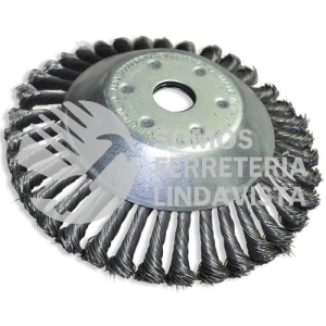 2841 CEPILLO CONICO TRENZADO PARA LIMPIEZA Y DESBROZADO (7"X0 02"X1") TENAZIT