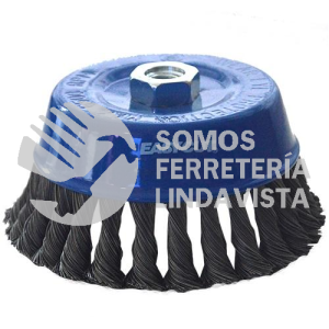 2843 CEPILLO TIPO COPA DE ALAMBRE TRENZADO EASY-CUT (5"X0 020"X5/8"-11) TENAZIT