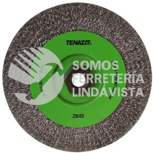 2845 CEPILLO CIRCULAR DE ALAMBRE INOXIDABLE ONDULADO EASY-CUT (6"X0 012"XMR) TENAZIT