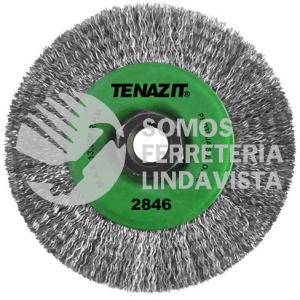 2846 CEPILLO CIRCULAR DE ALAMBRE INOXIDABLE ONDULADO EASY-CUT (4-1/2X0 012XMR) TENAZIT