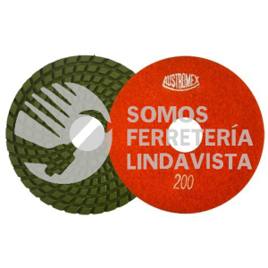2872 PAD DE DIAMANTE PULIDO EN HUMEDO EASY-CUT GRANO 200 (4") AUSTRODIAM AUSTROMEX