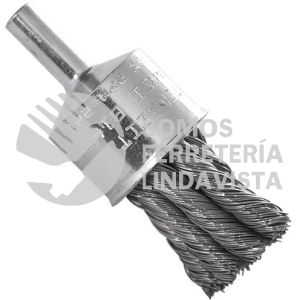 2883 CEPILLO DE ALAMBRE TRENZADO CON VASTAGO (1-1/8"X0 014"X1/4") TENAZIT