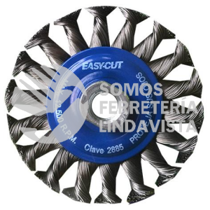 2885 CEPILLO CIRCULAR DE ALAMBRE TRENZADO EASY-CUT (4"X0 014"X5/8"-1) TENAZIT