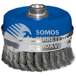 2889 CEPILLO TIPO COPA DE ALAMBRE TRENZADO EASY-CUT (4-3/4"X0 020"XM1) TENAZIT