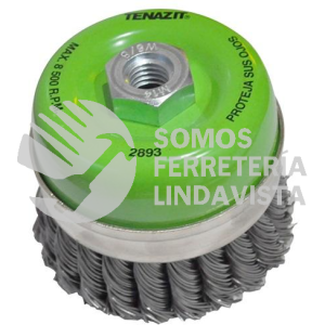 2893 CEPILLO TIPO COPA DE ALAMBRE TRENZADO CHIP-CUT (4"X0 030"XMR) TENAZIT