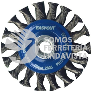 2895 CEPILLO CIRCULAR DE ALAMBRE TRENZADO EASY-CUT (4"X0 014"XM14-2) TENAZIT