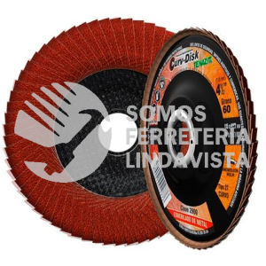 2900 DISCO LAMINADO CURV-DISK GRANO 60 (4-1/2"X7/8") TENAZIT