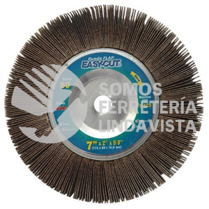 2925 RUEDA FLAP EASY-CUT PLUS GRANO 80 (7"X2"X5/8") TENAZIT