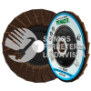 2967 DISCO LAMINADO DE FIBRA COLOR CAFE GRANO GRUESO (4-1/2"X7/8") TENAZIT