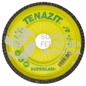 2988 DISCO LAMINADO SUPERLAM GRANO 40 (4-1/2"X7/8") TENAZIT