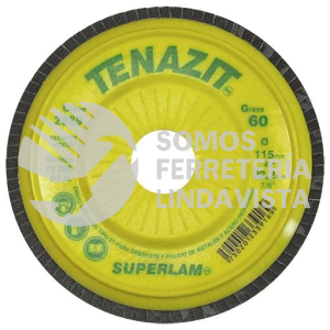 2989 DISCO LAMINADO SUPERLAM GRANO 60 (4-1/2"X7/8") TENAZIT