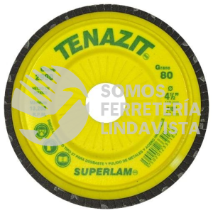 2990 DISCO LAMINADO SUPERLAM GRANO 80 (4-1/2"X7/8") TENAZIT