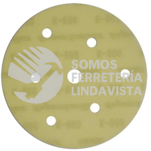 3243 DISCO DE LIJA SUPER ASSILEX DE 5" CON 7 PERFORACIONES GRANO 800K TENAZIT