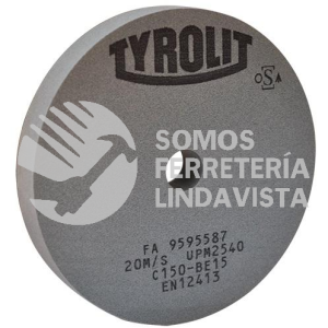 4201 RUEDA FLEXIBLE TIPO 1 GRANO 150 (6"X3/4"X3/4") TYROLIT AUSTROMEX