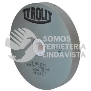 4203 RUEDA FLEXIBLE TIPO 1 GRANO 400 (6"X3/4"X3/4") TYROLIT AUSTROMEX