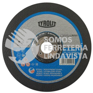 4222 DISCO DE DEBASTE CERABOND 2 EN 1 TIPO 27 GRANO 24 (7"X9/32"X7/8") TYROLIT AUSTROMEX