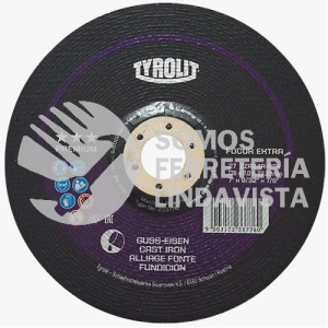 4226 DISCO DE DESBASTE FOCUR TIPO 27 GRANO 24 (7"X9/32"X7/8") TYROLIT AUSTROMEX