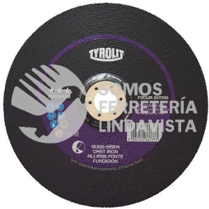 4227 DISCO DE DESBASTE FOCUR TIPO 27 GRANO 24 (9"X5/32"X7/8") TYROLIT AUSTROMEX