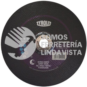 4228 DISCO DE DESBASTE FOCUR TIPO 27 GRANO 24 (9"X1/4"X7/8") TYROLIT AUSTROMEX