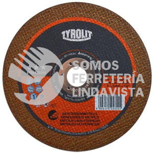 4255 DISCO DE CORTE SUPERDELGADO TIPO 41 GRANO 30 (7"X5/64"X7/8") TYROLIT AUSTROMEX